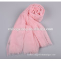 Latest New Design Plain Pink Light Color Wool Scarf,Wool Scarves Wholesale